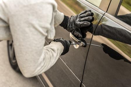 Car being broken into